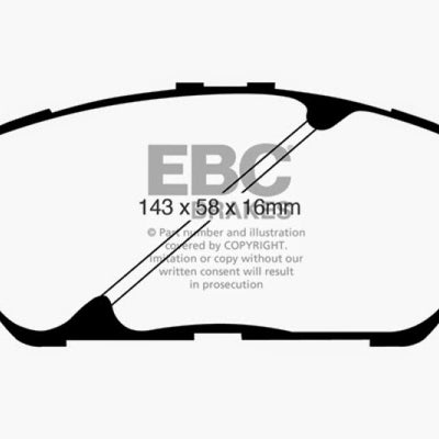 EBC 02-03 Lexus ES300 3.0 Redstuff Front Brake Pads