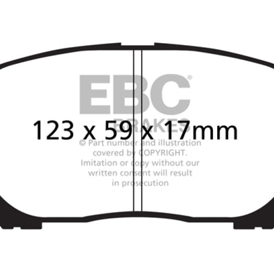 EBC 02-08 Pontiac Vibe 1.8 Yellowstuff Front Brake Pads