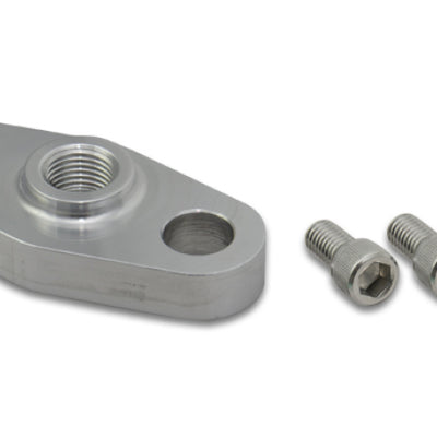 Vibrant Alum Turbo Oil Inlet Flange w/ -4AN Male for Garrett GT4708/4718/5008/5018/5518/5533/5541