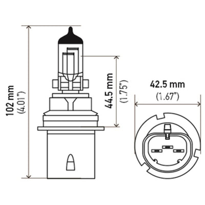 Hella Bulb 9004/Hb1 12V 65/45W P29T Longlife