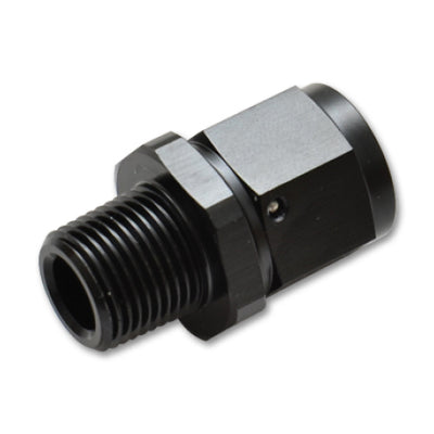 Vibrant -8AN to 1/2in NPT Female Swivel Straight Adapter Fitting