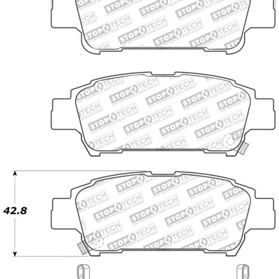 StopTech Street Select Brake Pads - Front/Rear