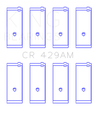 King Engine Bearings Toyota 2A/3A/4A (Size +0.25) Rod Bearing - Set of 4 Pairs