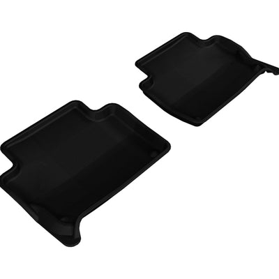 3D MAXpider 2007-2015 Audi Q7 Kagu 2nd Row Floormats - Black