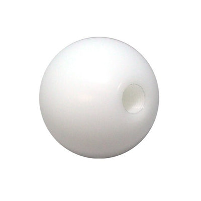 Torque Solution Delrin 50mm Round Shift Knob (White) Universal 10x1.5