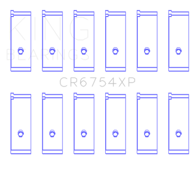 King Engine Bearings Toyota/Lexus 2JZGE/2JZGTE 3.0L (Size 0.25mm) Performance Rod Bearing Set