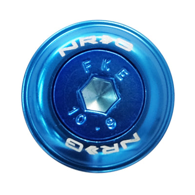 NRG Fender Washer Kit w/Color Matched M6 Bolt Rivets For Plastic (Blue) - Set of 10