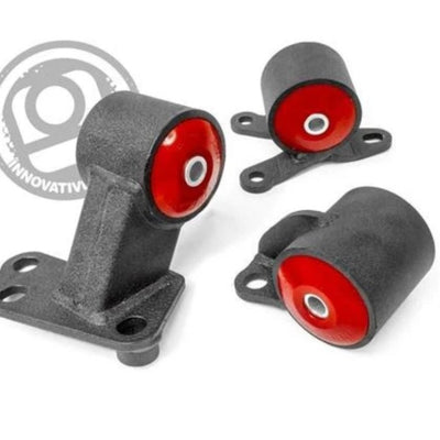 Innovative 94-01 Integra B-Series Black Steel Mounts 85A Bushings (Auto to Manual Hydro 2 Bolt)