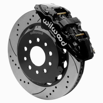 Wilwood 18-25 Jeep JL AERO6 Front Hat Kit 14.00 Black SRP w/Lines