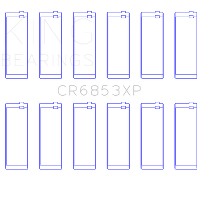 King Engine Bearings BMW S50B32 +.025mm Standard .709in Length Con Rod Bearing Set