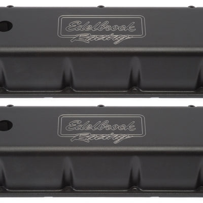 Edelbrock Valve Cover Victor Series Chevrolet 1965 and Later 396-502 V8 Tall Black