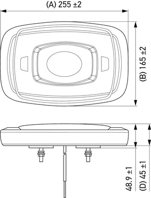Hella L/Bar Mini 10In Led (Mv Fxd Amber)