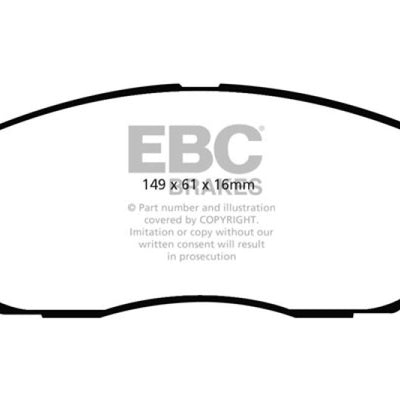 EBC 04-05 Hyundai XG 350 3.5 Redstuff Front Brake Pads