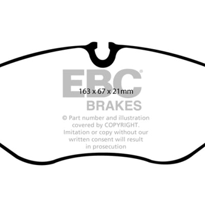 EBC 07+ Dodge Sprinter 2500 Greenstuff Front Brake Pads