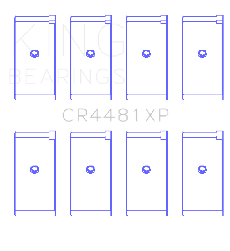 King Engine Bearings Mitsubishi 4G63/4G64 6 Bolt 1st Gen DSM Performance Rod Bearing Set - Size STD