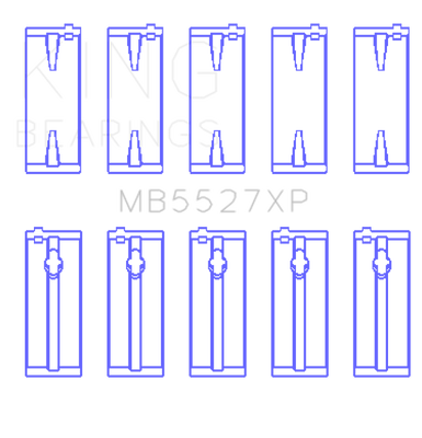 King Engine Bearings Toyota 4AGE/4AGZE 16V 1.6L Performance Main Bearing Set - Size STD