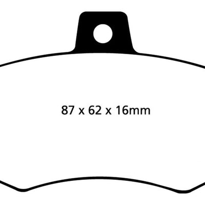 EBC 91-95 Alfa Romeo 164 2.0 Turbo Redstuff Rear Brake Pads