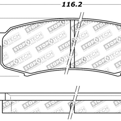 StopTech Performance 96-09 Lexus GX 470/LX 450/LX 470/LX 570 Rear Brake Pads