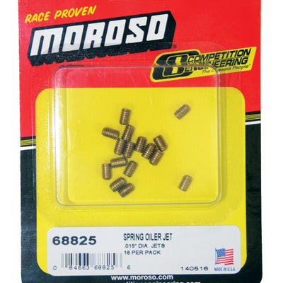 Moroso Spring Oiler Jets - .015in Diameter Orifice - 16 Pack