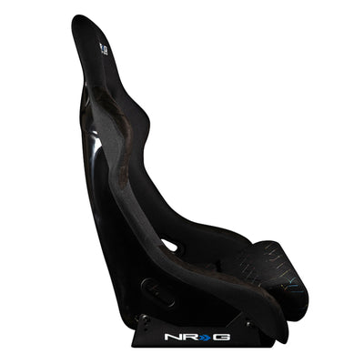 NRG FRP Bucket Seat (Black w/ Multi Color Geometric Pattern) - Large