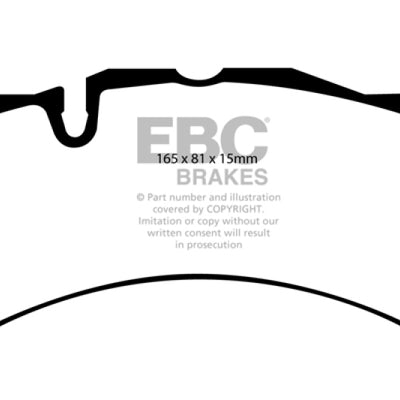 EBC 07-08 Ferrari 430 Scuderia 4.3 Yellowstuff Front Brake Pads