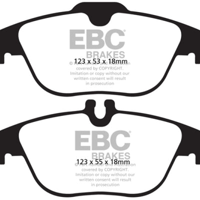 EBC 13-16 Mercedes-Benz GLK250 2.1 Twin TD Redstuff Rear Brake Pads
