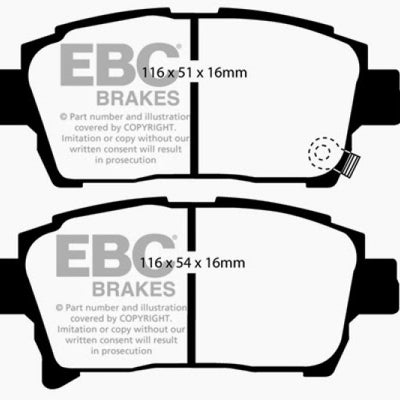 EBC 03-07 Scion XA 1.5 Yellowstuff Front Brake Pads