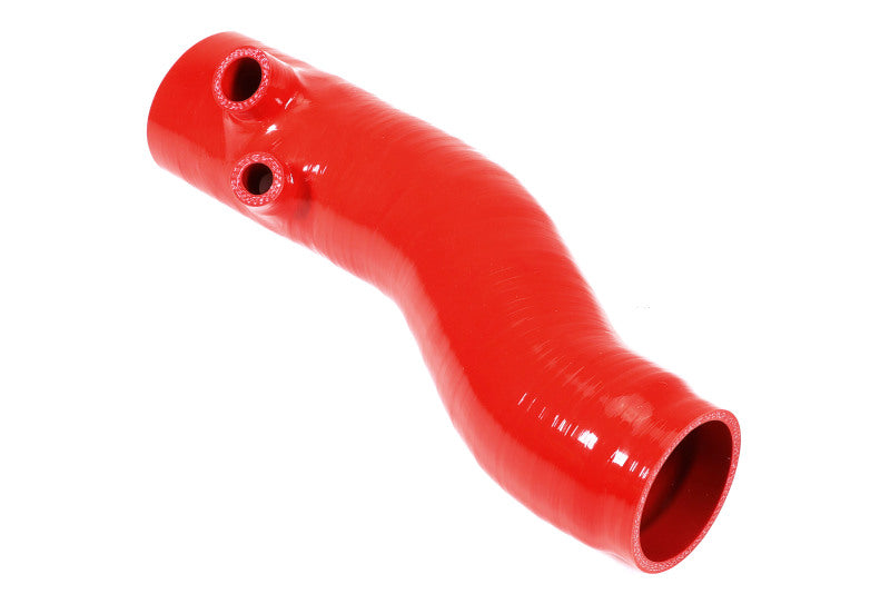 PERRIN 22-24 Subaru WRX / 20-25 LGT &amp; OBXT Turbo Inlet Hose w/Turbo Adapter Flange (Long) - Red