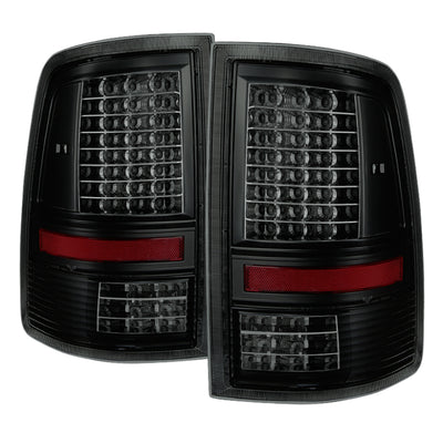 xTune Dodge Ram 1500 09-14 LED Tail Lights Incandescent Model Black Smoke ALT-JH-DR09-LED-G2-BSM