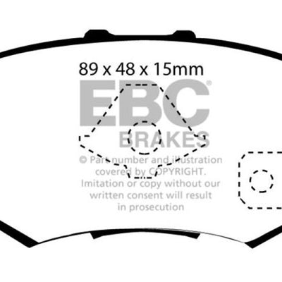 EBC 10-12 Acura RDX 2.3 Turbo Yellowstuff Rear Brake Pads