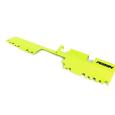 PERRIN 15-21 Subaru WRX/STI Radiator Shroud (With OEM Intake Scoop) - Neon Yellow