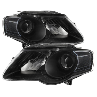 xTune Volkswagen Passat 06-10 (Halogen Only) Projector Headlights Black HD-JH-VWPAT06-BK