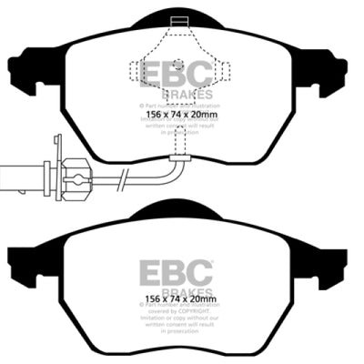 EBC 03-04 Audi A4 1.8 Turbo Ultimax2 Front Brake Pads