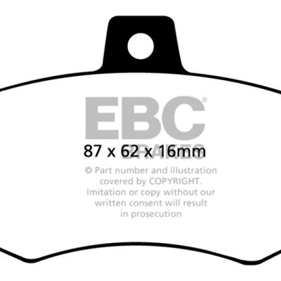 EBC 91-95 Alfa Romeo 164 2.0 Turbo Greenstuff Rear Brake Pads