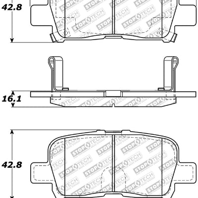 StopTech Street Select Brake Pads - Front