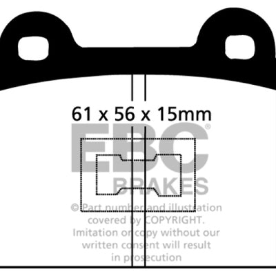 EBC 73-77 Audi Fox 1.5L Ultimax2 Front Brake Pads
