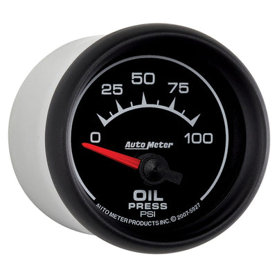 Autometer ES 52mm 100 PSI Short Sweep Electric Oil Pressure Gauge
