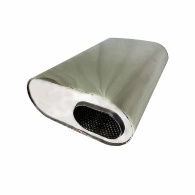 Granatelli 3.0in Inlet 3.0in Outlet 13x9.5x6in Oval Muffler