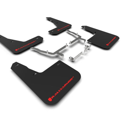 Rally Armor 19-25 Ford Focus ST MK4 Black UR Mud Flap w/Red Logo