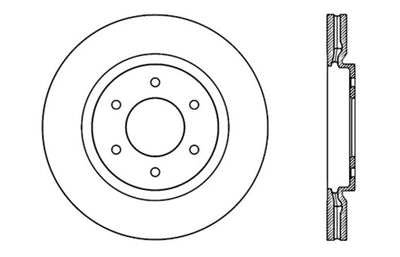 StopTech Slotted & Drilled Sport Brake Rotor