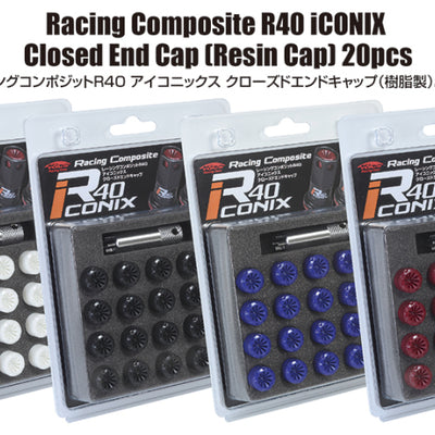 Project Kics 12X1.25 R40 Iconix Plastic Caps White 20 Pieces