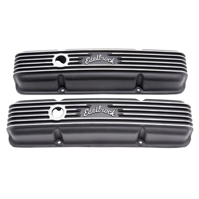 Edelbrock Valve Cover Classic Series Chevrolet 1959-1986 262-400 CI V8 Black