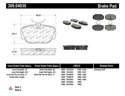 StopTech Performance Brake Pads