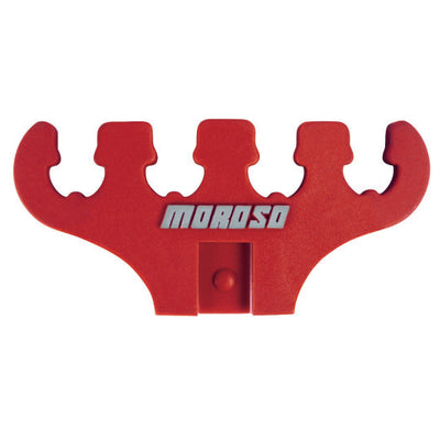 Moroso Wire Loom - 7-9mm - 4 Hole - Red - 2 Per Card