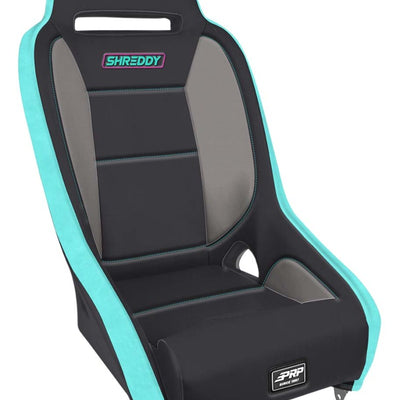PRP Shreddy Comp Elite Suspension Seat - Black- Pink/Teal