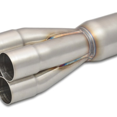 Vibrant 4-1 SS Merge Collectors (1-3/4in Inlet Slipover ID 2-1/2in Merge Outlet OD) Single Unit