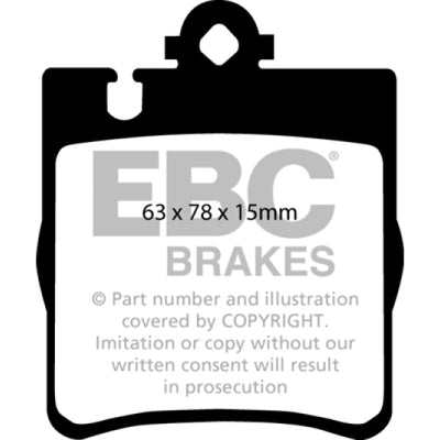 EBC 00 Mercedes-Benz CLK430 4.3 Ultimax2 Rear Brake Pads