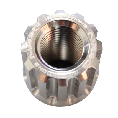 NRG 200 Series M12 X 1.5 Titanium Lug Nut Set - 21 Pc w/Lock Key Socket - Silver