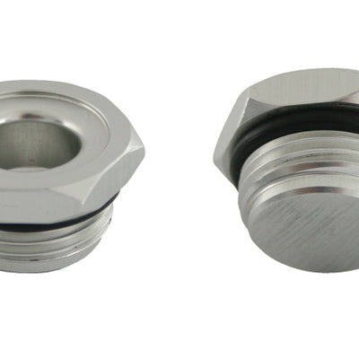 Moroso -12An Plug w/O-Ring - Aluminum - Single