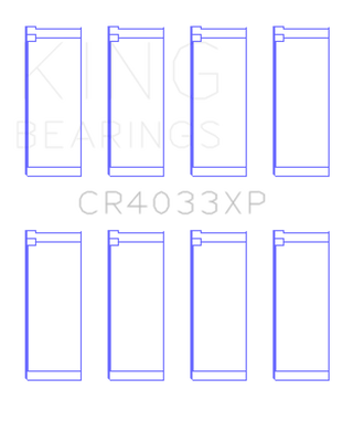 King Engine Bearings Honda F20C/F22C / 97-01 H22A4 (Size .025) Rod Bearing Set